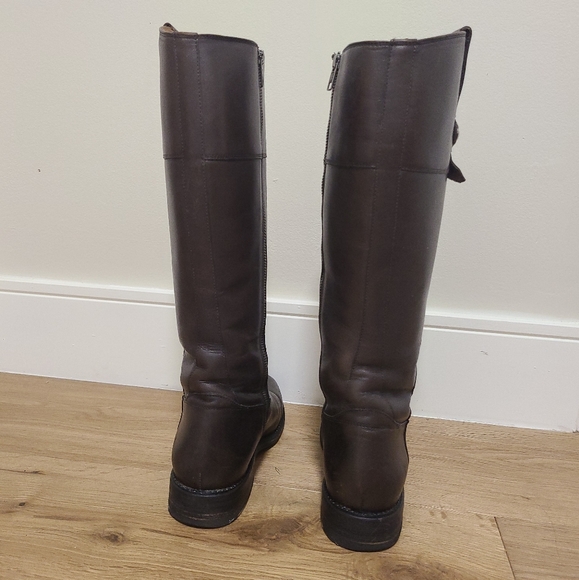 FRYE Women's Jayden Button Tall-K Riding Boot in Graphite - Picture 5 of 16